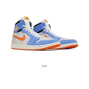 Nike High-Tops in Blue, Orange, and White